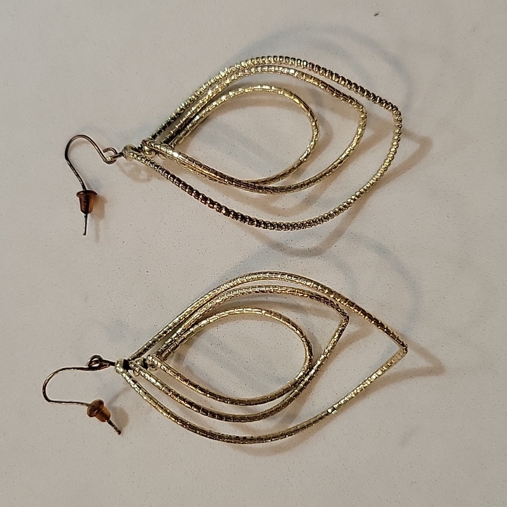 Gold earrings